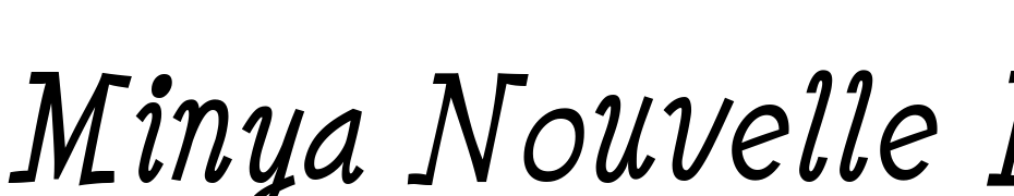 Minya Nouvelle Italic Yazı tipi ücretsiz indir